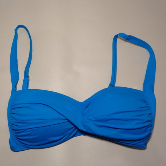 La Blanca Size 8 Blue LB3AA78 New Swim Bikini Top - Picture 3 of 11